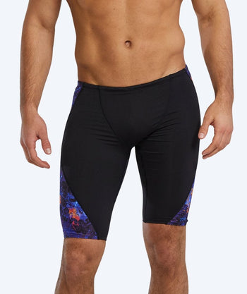 TYR pitkät uimahousut miehille - Blade Splice - Musta/violetti