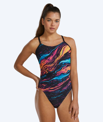TYR uimapuku naisille - Durafast Elite Cutoutfit - Musta/monivärinen