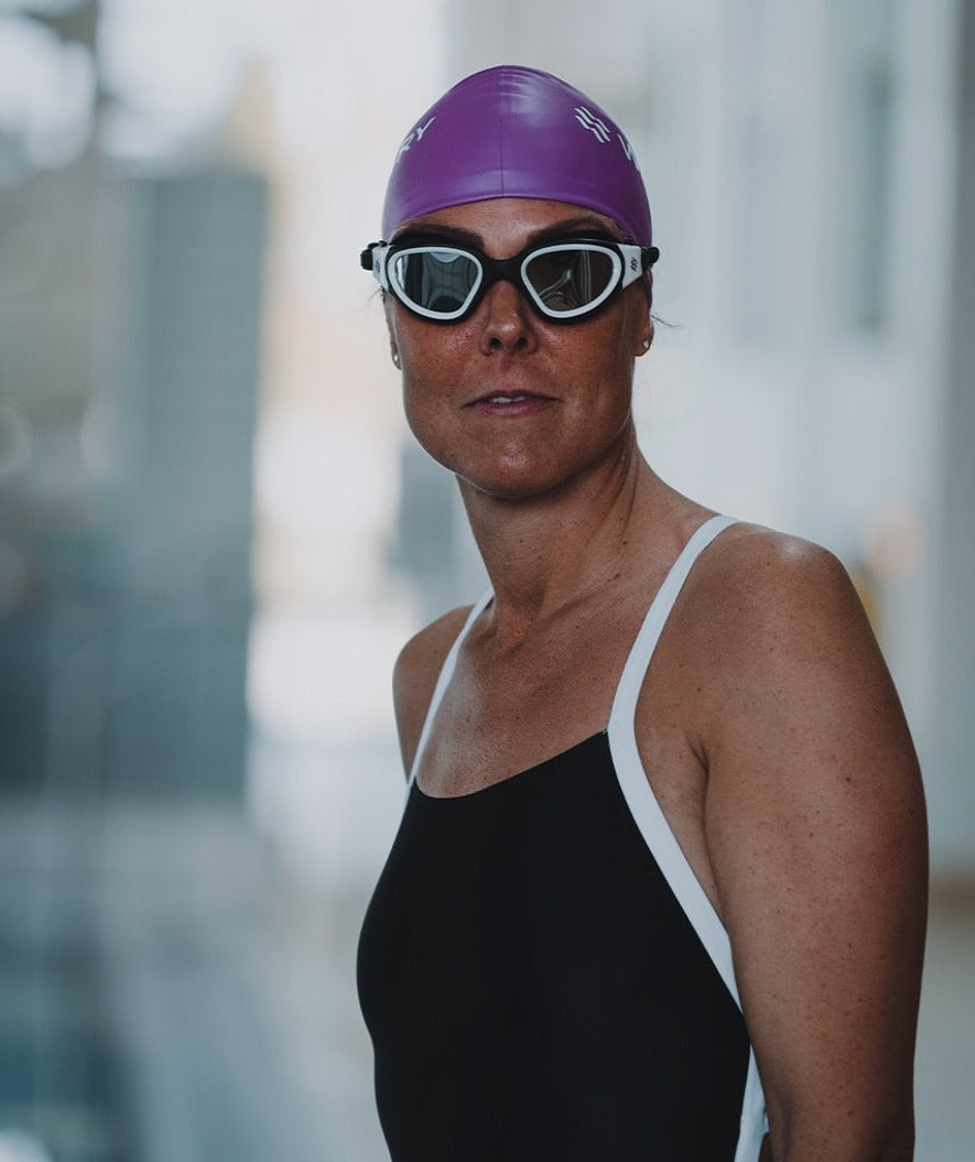 Watery harjoittelu-uimalasit - Raven Active - Musta/punainen 1.0