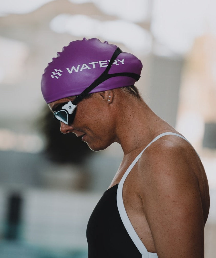 Watery harjoittelu-uimalasit - Raven Active - Musta/punainen 1.0