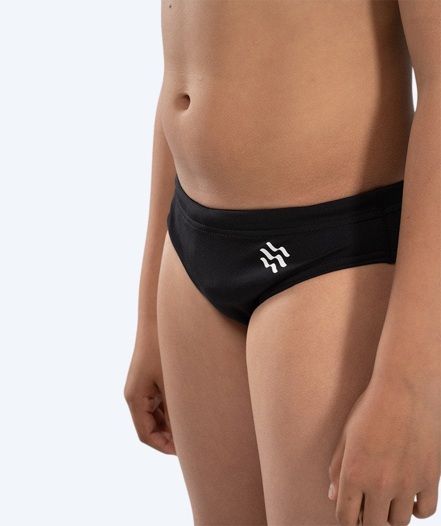 Watery kolmiouimahousut pojille - Budgie Eco - Musta