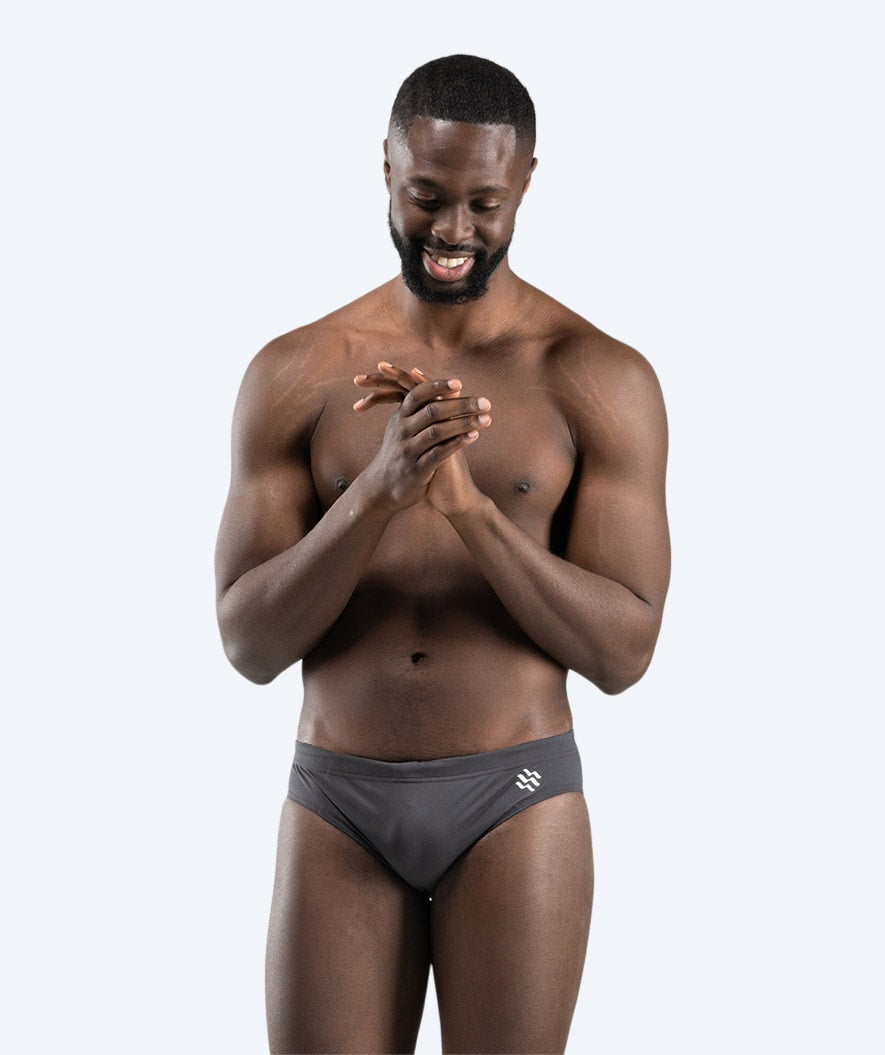 Watery kolmiomalliset uimahousut miehille - Budgie Eco - Harmaa