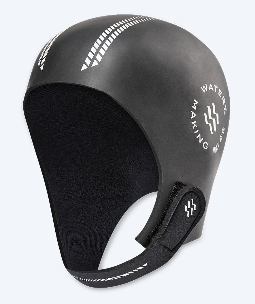 Watery neopreenihuppu - Calder Pro (4 mm) - Musta