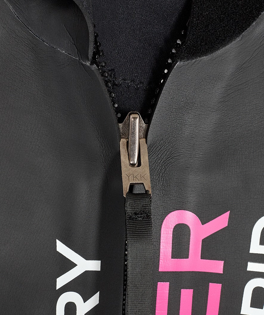 Watery märkäpuku naisille - Calder Rapid - Musta/pinkki