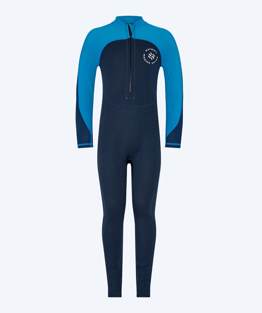 Watery UV-märkäpuvut lapsille - Calypso Full-Body - Sininen/tummansininen