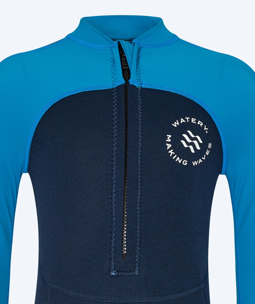 Watery UV-märkäpuvut lapsille - Calypso Full-Body - Sininen/tummansininen