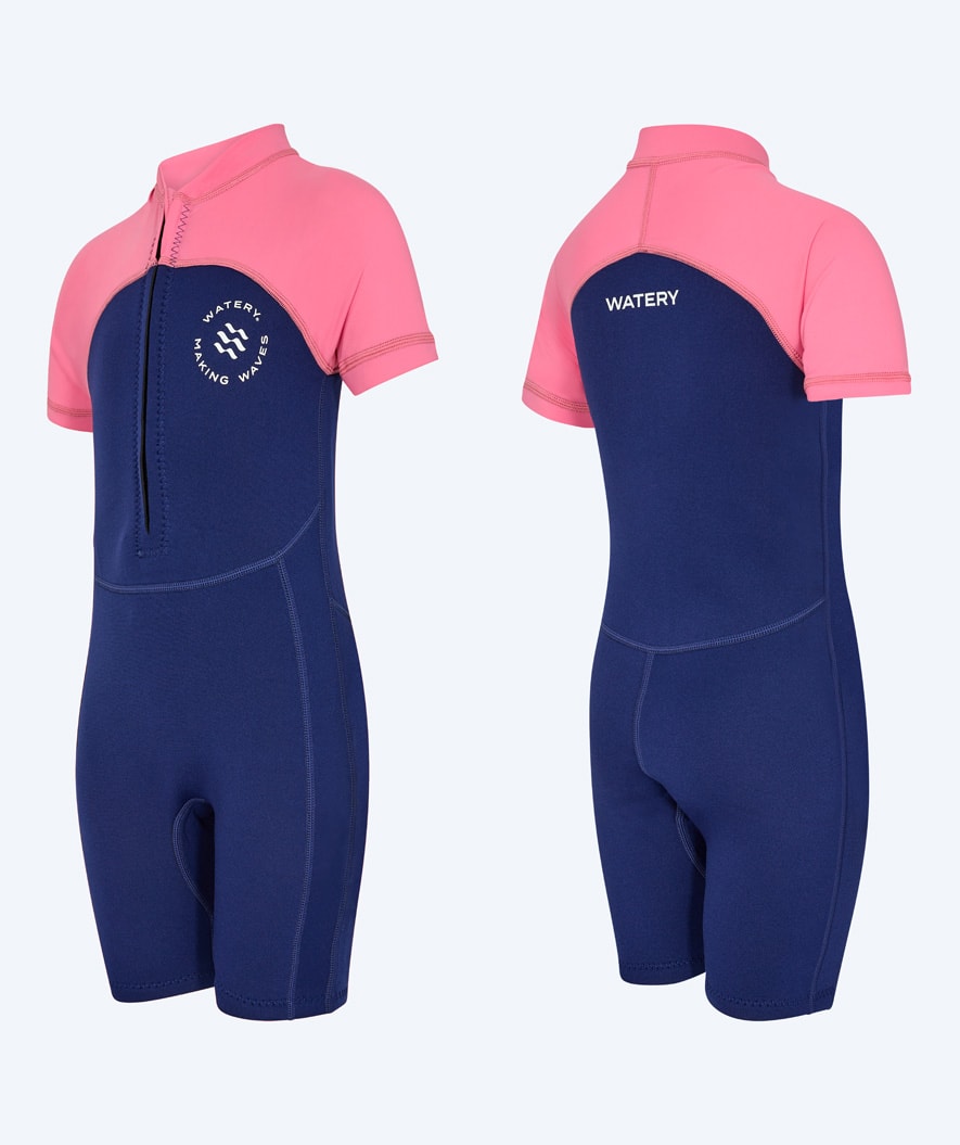 Watery UV-märkäpuvut lapsille - Calypso Shorty - Pinkki