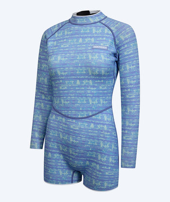 Watery neopreeninen springsuit-märkäpuku naisille - Catalina - Vaaleansininen