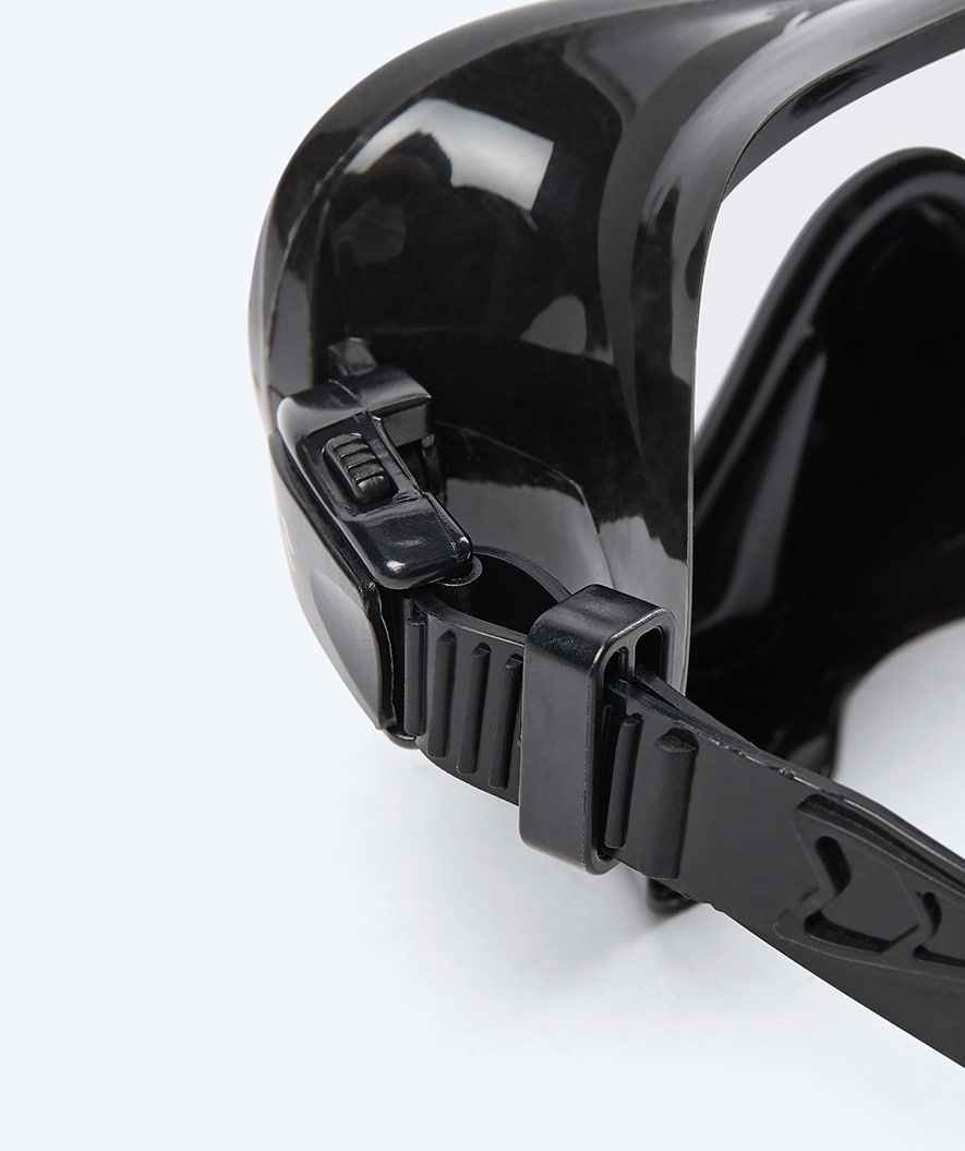 Watery sukellusmaski aikuisille (yli 12-vuotiaille) - Cliff - Musta