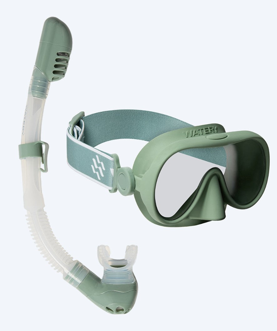 Watery Combo snorkkelisetti lapsille (4-10) - Alton - Vihreä
