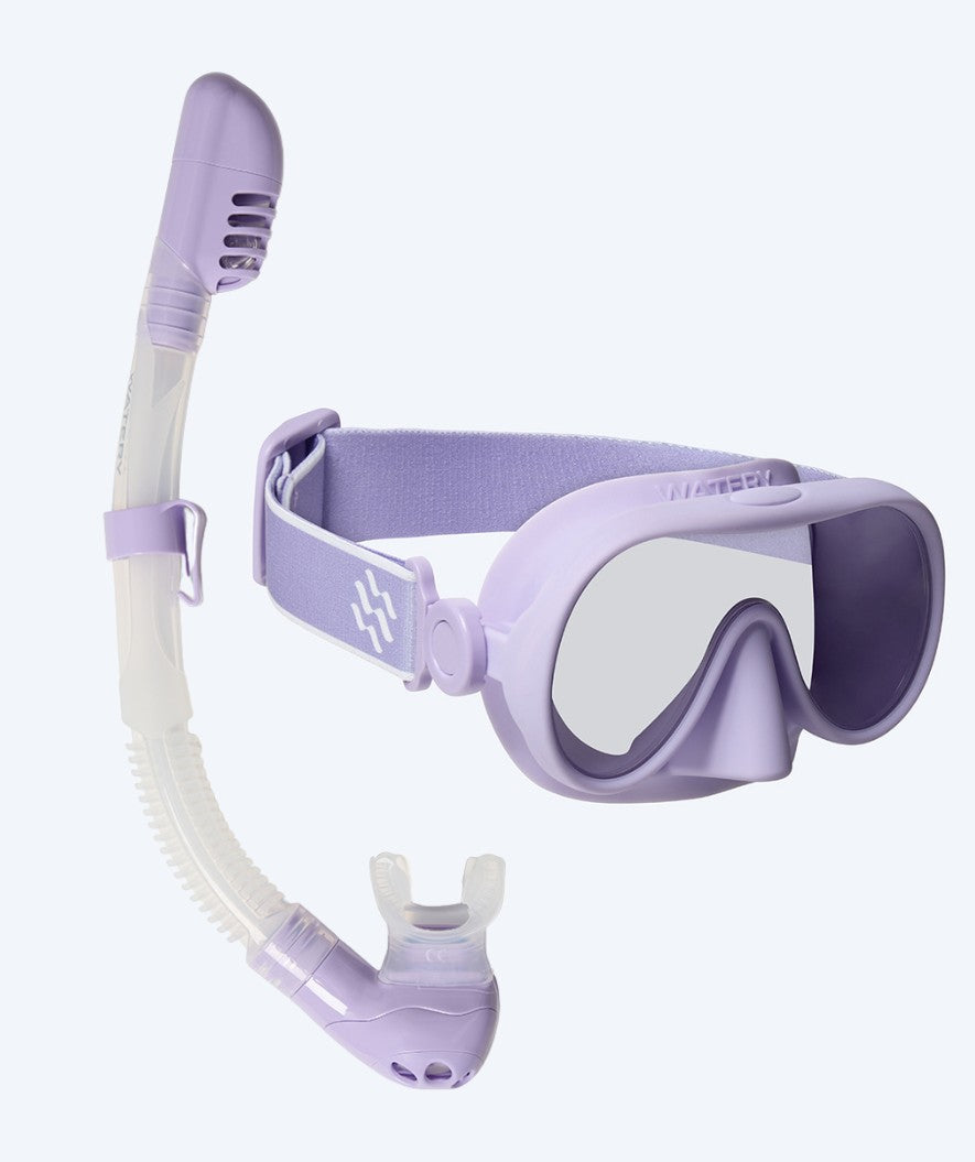 Watery Combo snorkkelisetti lapsille (4-10) - Alton - Violetti