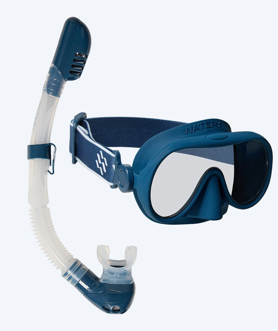 Watery Combo snorkkelisetti lapsille (4-10) - Alton - Tummansininen