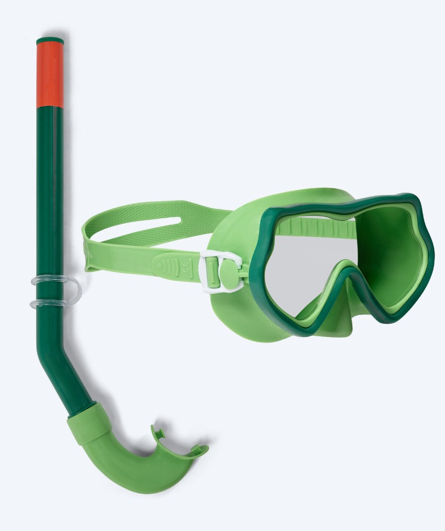 Watery Combo snorkkelisetti lapsille (4-10) - Pulina - Vihreä