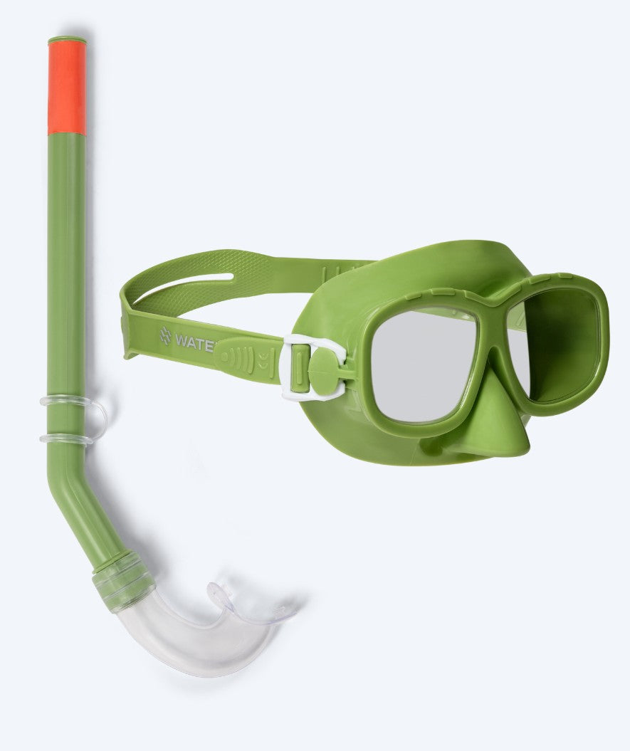 Watery Combo snorkkelisetti lapsille (4-10) - Wyre - Vihreä