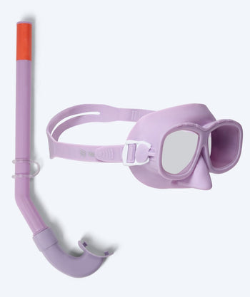 Watery Combo snorkkelisetti lapsille (4-10) - Wyre - Violetti