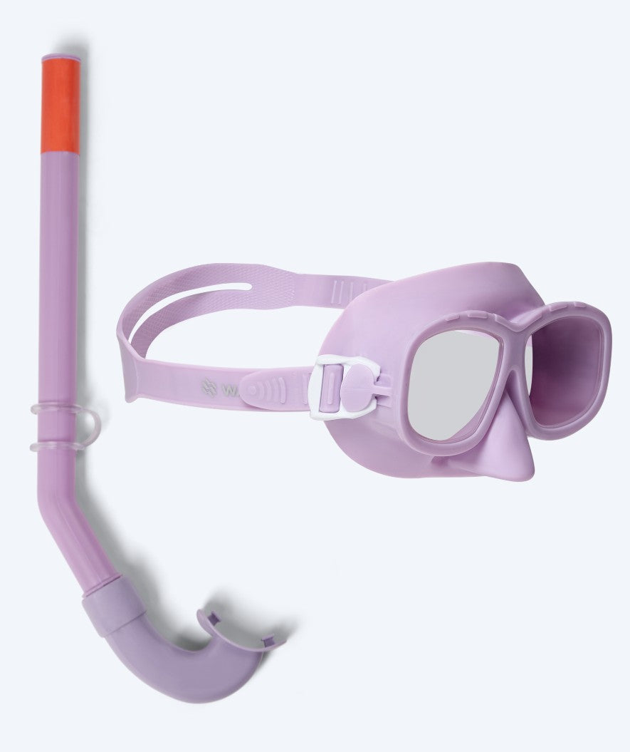 Watery Combo snorkkelisetti lapsille (4-10) - Wyre - Violetti