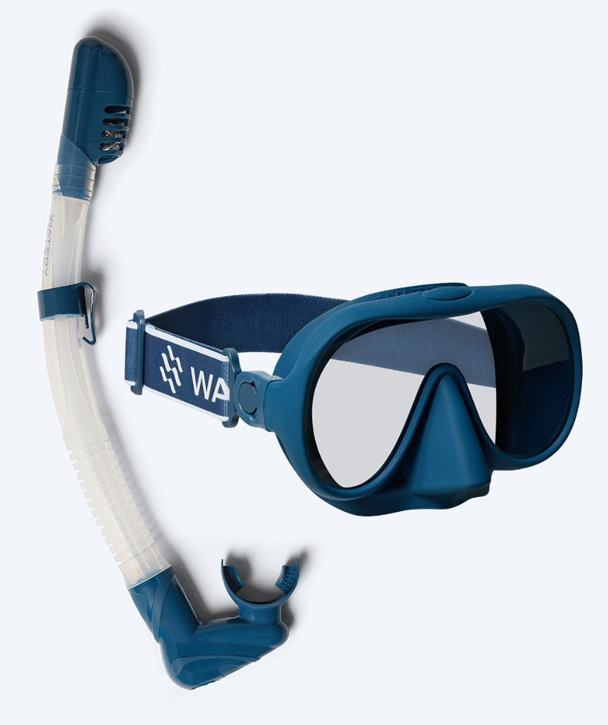 Watery Combo snorkkelisetti aikuisille (yli 15 vuotiaille) - Alton - Tummansininen