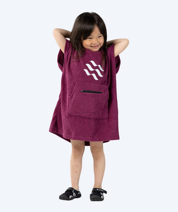 Watery kylpyponcho lapsille (1-6) - Puuvilla - Violetti