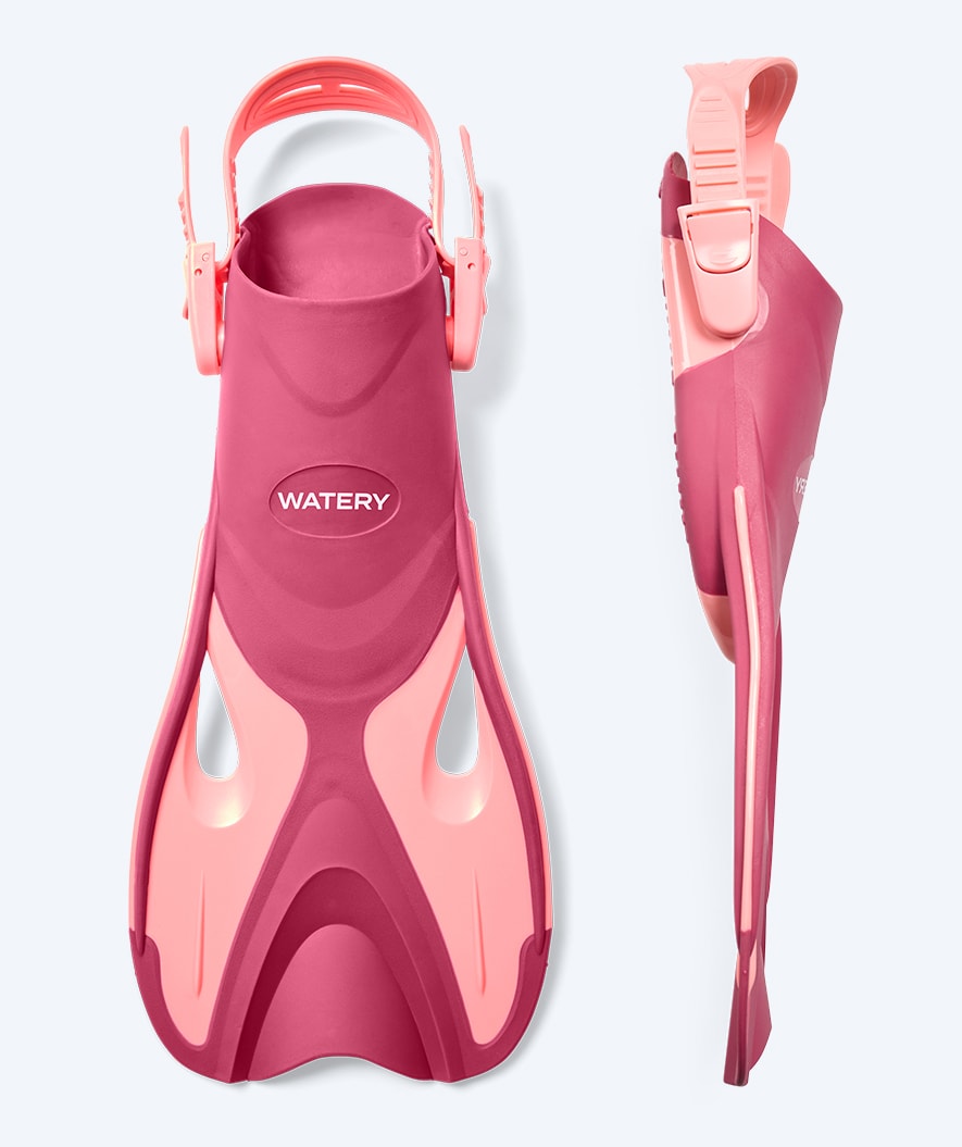 Watery lyhyet uintiräpylät - Fisher - Pinkki