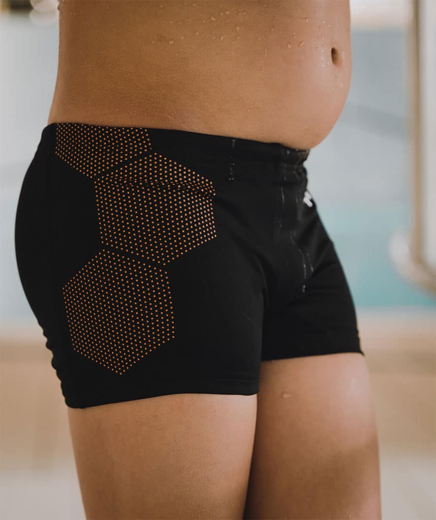 Watery uimabokserit pojille - Flaming Vegas Eco - Oranssi Corner