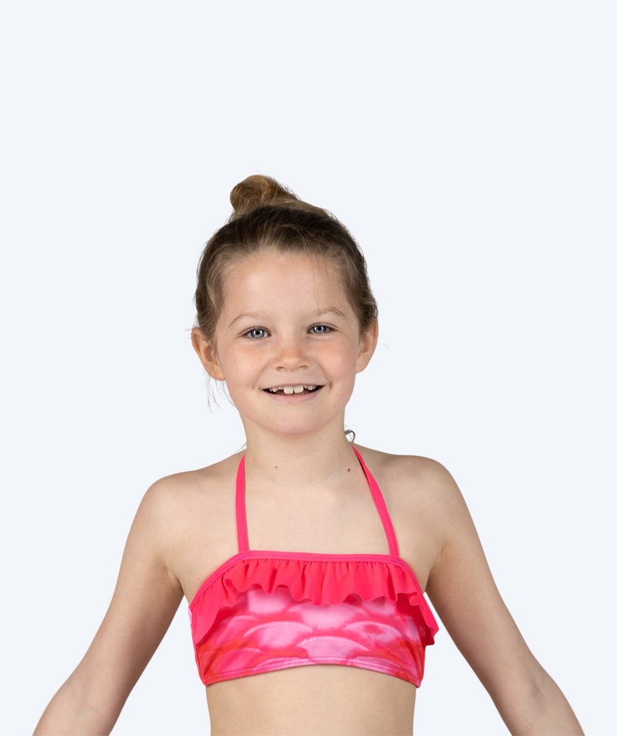 Watery merenneitobikinin yläosa tytöille - Pinkki Blush
