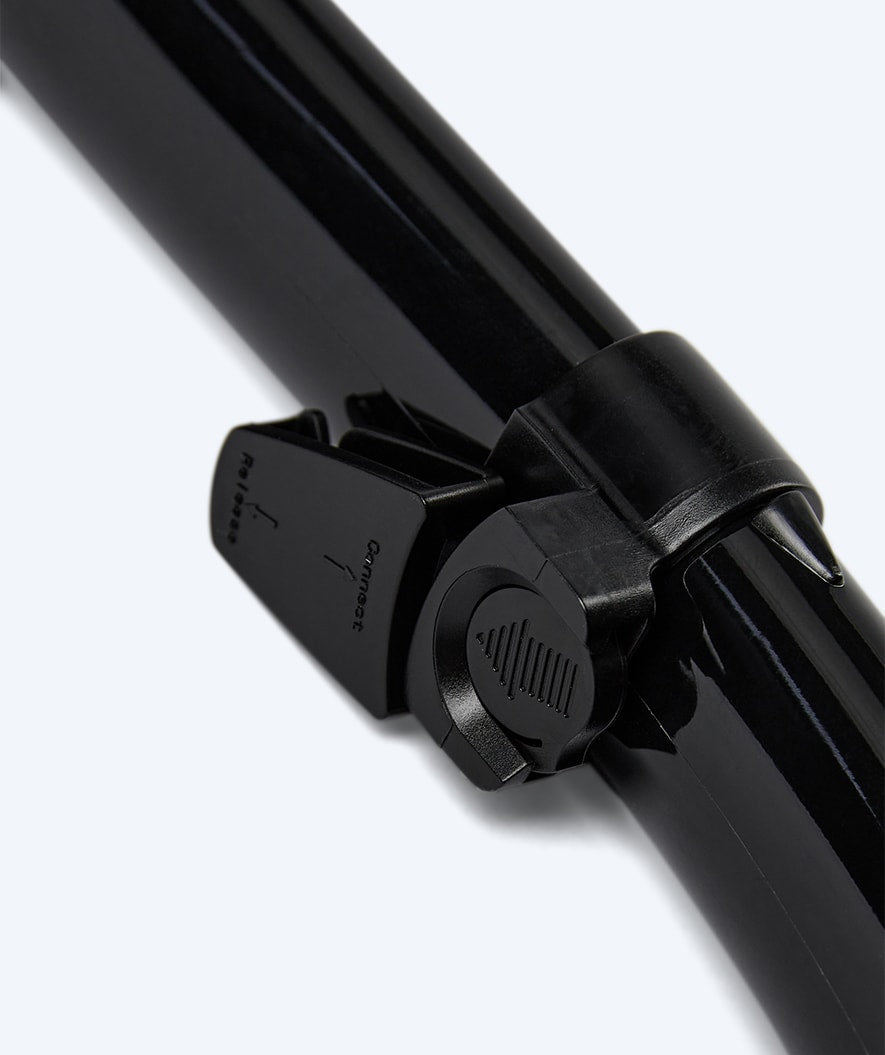 Watery full-dry snorkkeli aikuisille - Hudson - Musta