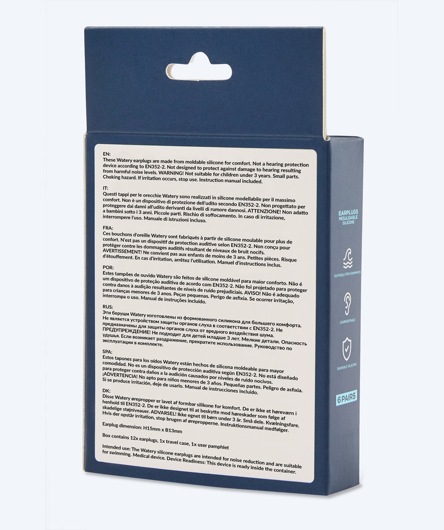 Watery korvatulpat lapsille - Indra 6 paria - Vaaleanpunainen