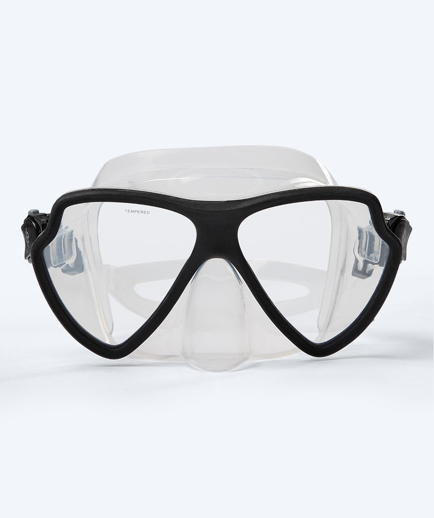 Watery sukellusmaski aikuisille (15+) - Itzel - Musta