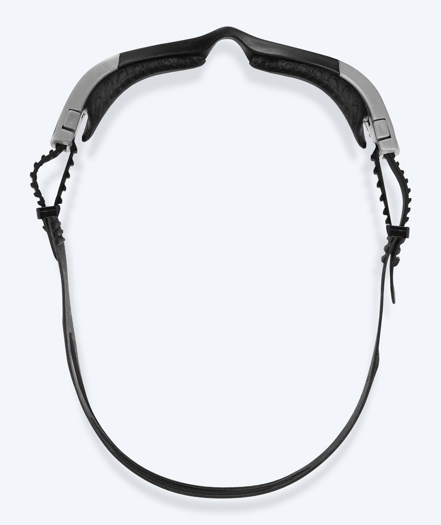 Watery harjoittelu-uimalasit - Kelvin Active - Musta/läpinäkyvä