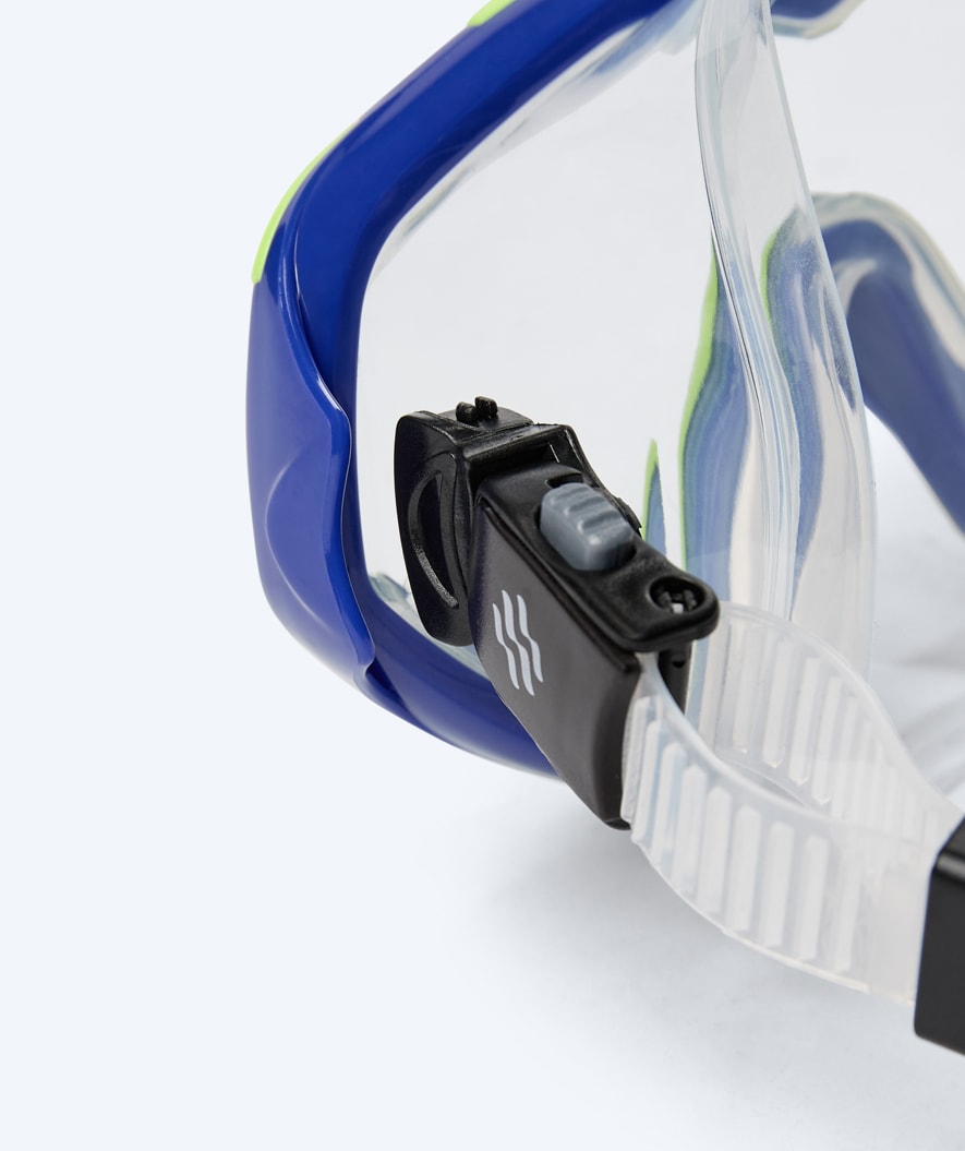 Watery Combo snorkkelisetti aikuisille (yli 15 vuotiaille) - Leach Pro - Sininen/keltainen