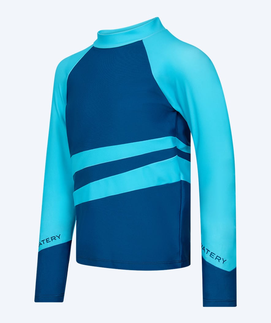 Watery UV-paita lapsille - Manami pitkähihainen Rashguard - Atlantic Blue