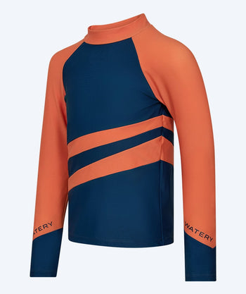 Watery UV-paidat lapsille - Manami Pitkähihainen Rashguard - Oranssi/sininen