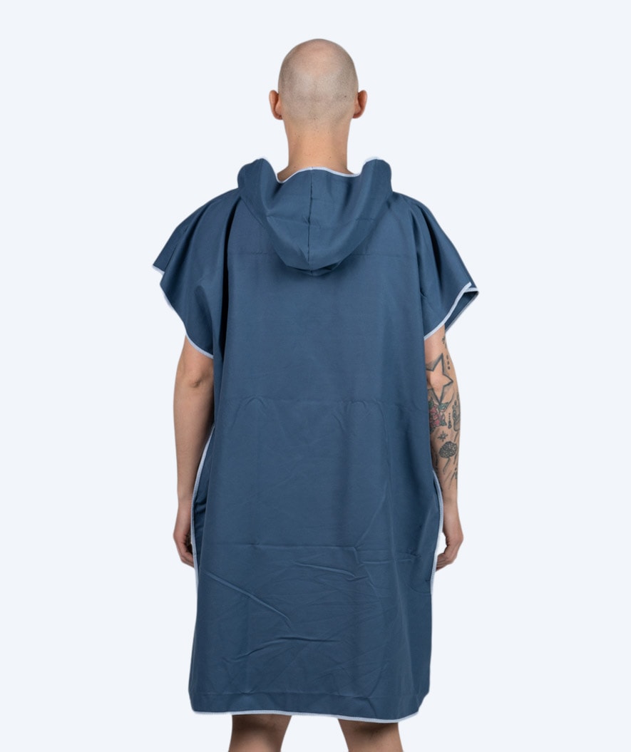 Watery kylpyponcho aikuisille - mikrokuitu - tummansininen