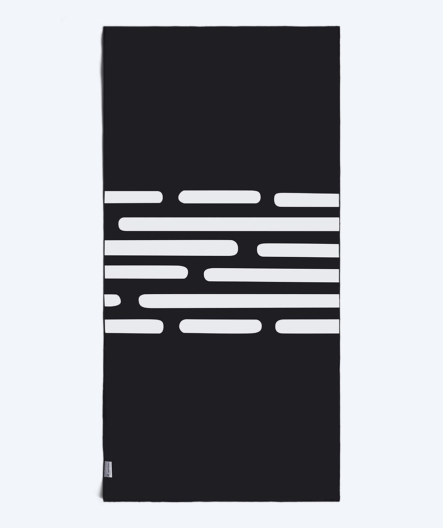 Watery mikrokuitupyyhe (160 x 80 cm) - Eco Nebraska - Musta