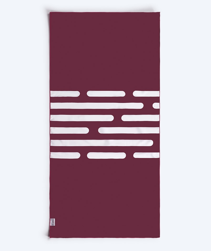 Watery mikrokuitupyyhe (160 x 80 cm) - Eco Nebraska - Dusty Red