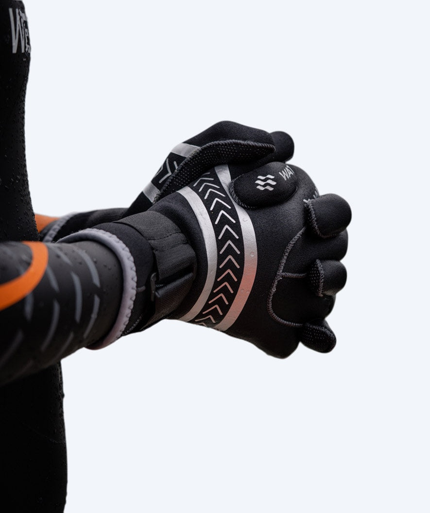 Watery neopreenihanskat - Reptile (3mm) - Musta