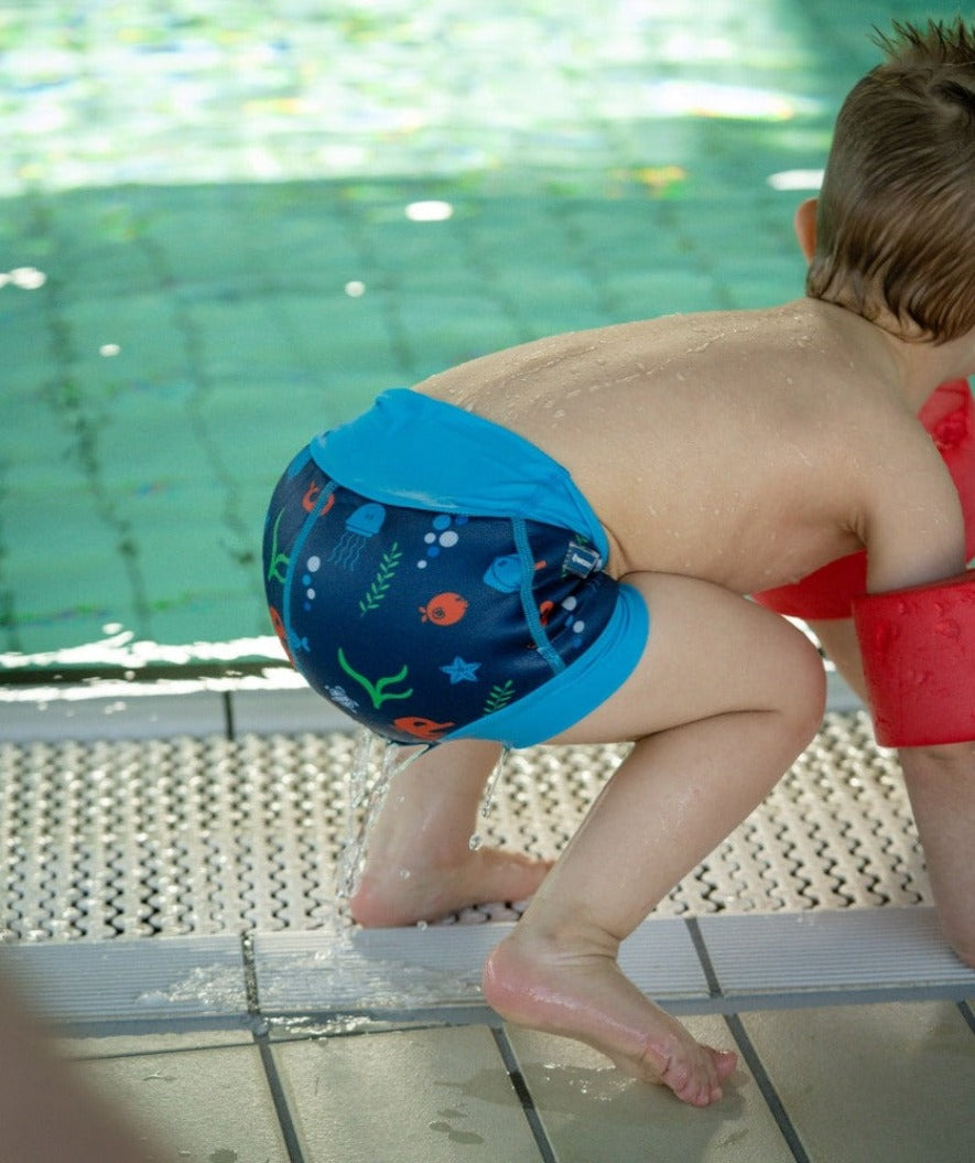 Watery uimavaipat lapsille - Neoprene Swim Nappy - Atlantic Pinkki