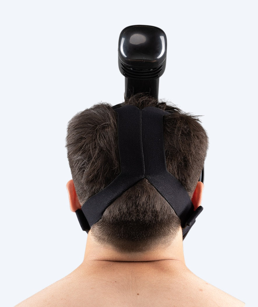 Watery kokokasvo sukellusmaski aikuisille - Oxygen - Musta