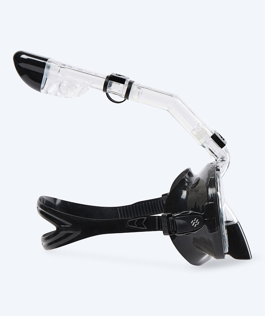 Watery kokokasvo snorkkelimaski lapsille - Pearl - Musta