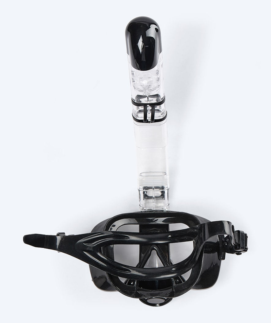 Watery kokokasvo snorkkelimaski lapsille - Pearl - Musta