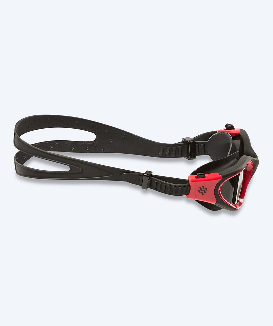 Watery uimalasit kuntoiluun - Raven Active - Musta/punainen 1.0