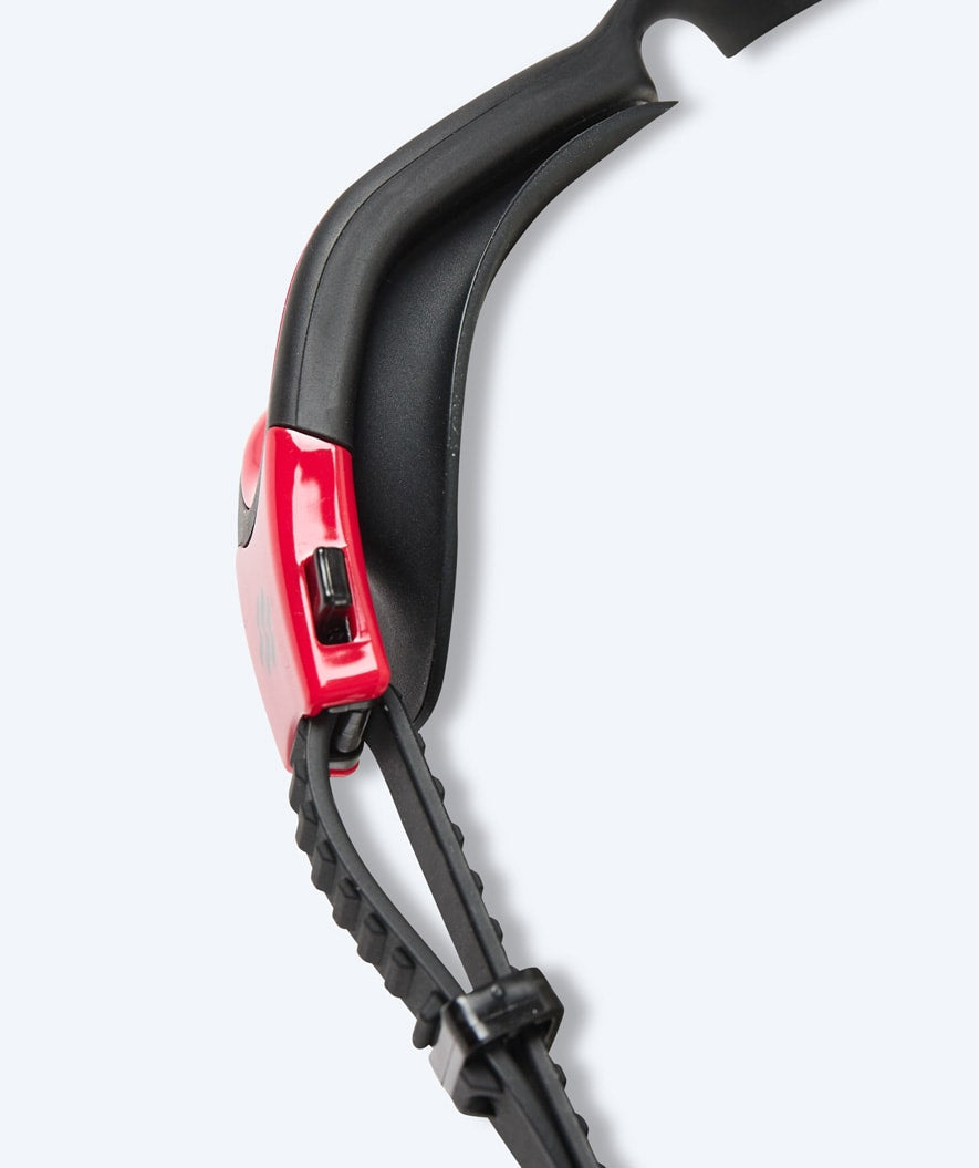 Watery harjoittelu-uimalasit - Raven Active - Musta/punainen 1.0