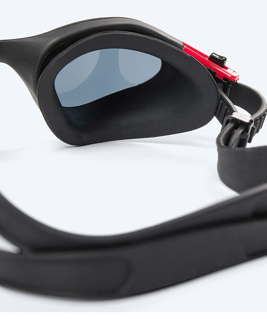 Watery harjoittelu-uimalasit - Raven Active - Musta/punainen 1.0