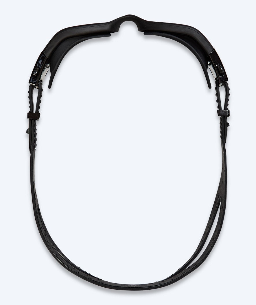 Watery likinäkö uimalasit vahvuuksilla aikuisille - (-2.0) - (-6.0) - Raven Active - Musta (Smoke-linssi)