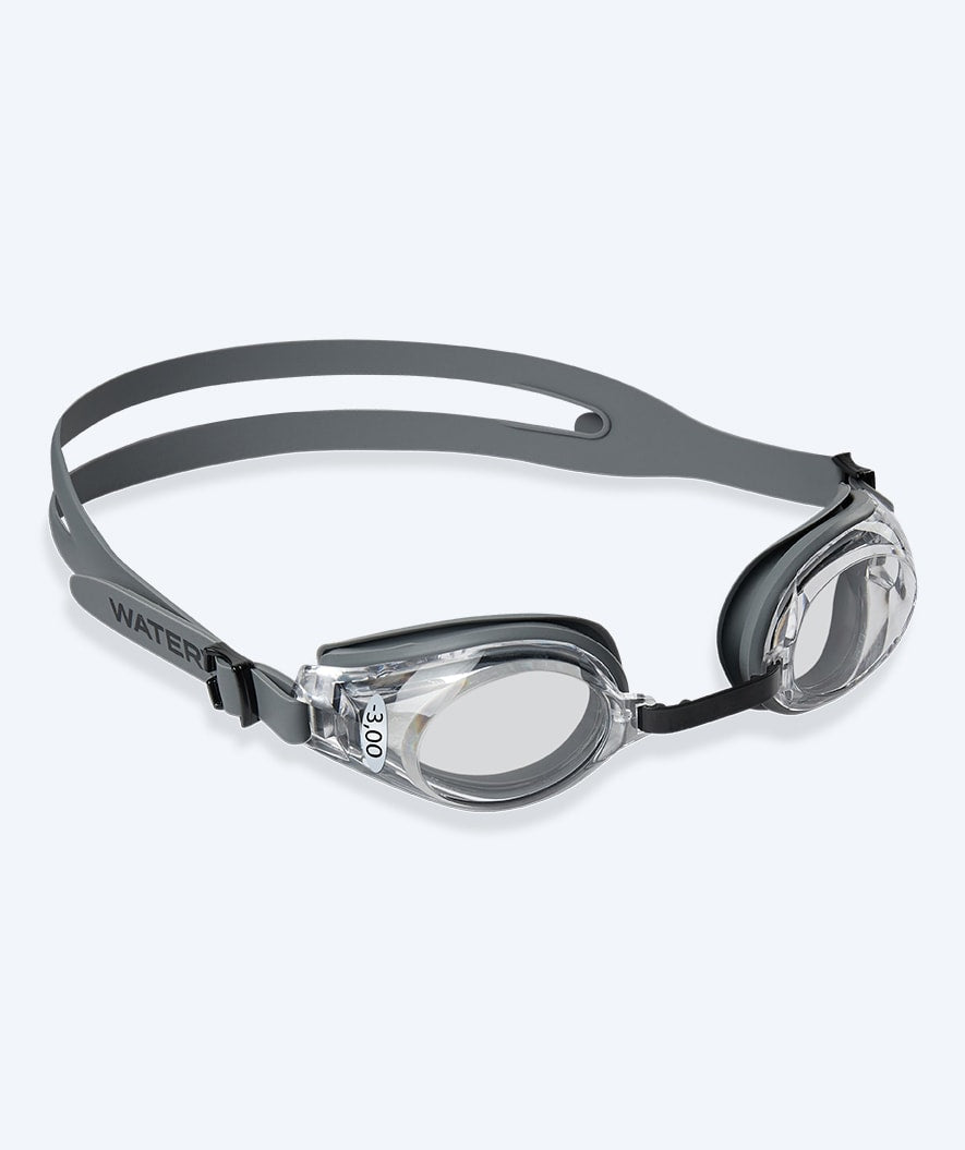 Watery likinäkö uimalasit vahvuuksilla aikuisille - (-1.5) - (-7.0) - Ridley - Musta