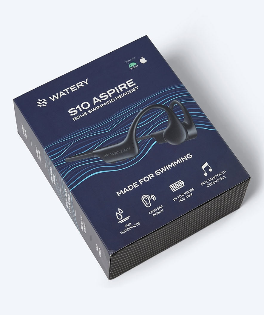 Watery vedenkestävät kuulokkeet - S10 Aspire - Musta