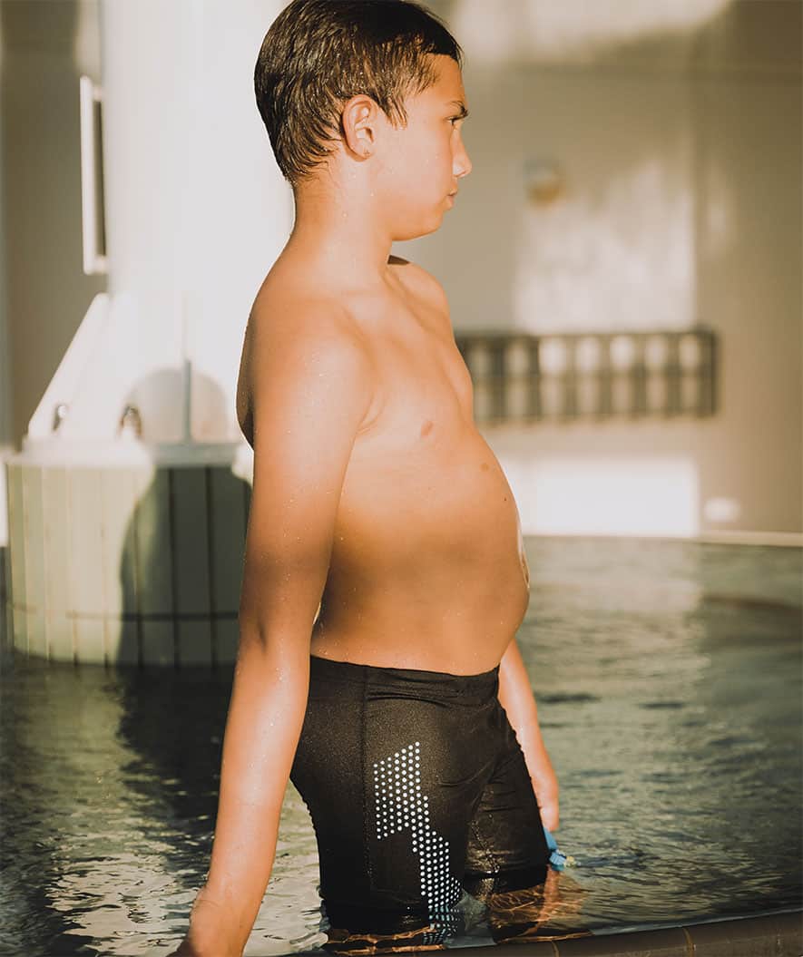 Watery pitkät uimahousut pojille - Surfy Eco - Blue Picks