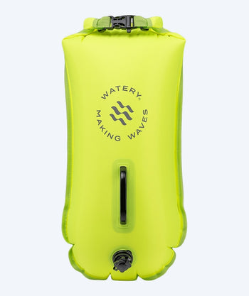 Watery avovesiuintipoiju - Swim Buoy & Dry Bag 28L - Fluo Keltainen