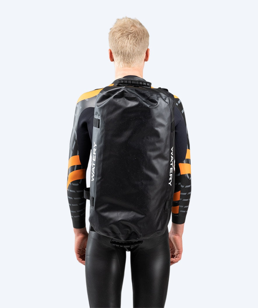 Watery vedenkestävä putkikassi - Swim 50L - Musta