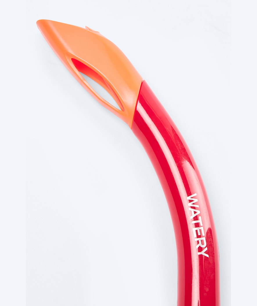 Watery Combo snorkkelisetti lapsille - Triton Semi-dry - Punainen